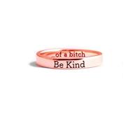 DIOWUS Be Kind Of A Ring For Women，Creative Ring The Best Friend Of The Sisters In The Sorority Inspirational Stainless Steel Rings Friendship Gift Jewelry, Stainless Steel, No Gemstone