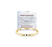 DIOWUS For Memorial - Heart With Wings Thin Ring For Women, Missing You Always Rings Lost Loved One Personalized Gift Jewelry, Stainless Steel, No Gemstone