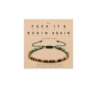DIOWUS Strong As Fck Morse Code Motivational Bracelet For Women, Adjustable Natural Tiger Eye African Turquoise Stackable Bead Wrap Bracelets With Hidden Message Fashion Motivational Gift Jewelry, L