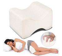 Dioxide Knee Pillow, Leg Pillow for Sleeping on Side, Memory Foam Pillow to Relieve Back, Knee, Hip and Joint Pain, Sciatica and Pregnancy Discomfort Support Pillows with Washable Cover