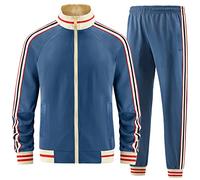 dioxoib Men Track Suits Sets Long Sleeve Full-zip Sweatsuit Active Jackets and Pants 2 Piece Outfits, Ai-tz004, XX-L