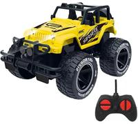 DIOXSTAR 1:16 Scale Remote Control Car Toy, Forward, Backward, Turn Right and Left, LED Lights, Long-Lasting Fun, Realistic Design, Great Birthday Gift for Kids (Yellow)