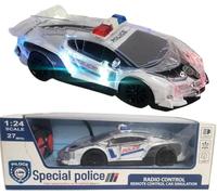 DIOXSTAR 1:24 Remote Control Police Car For Kids, High-Speed, Flashing Light, Durable Construction, Vibrant Colour, Portable And Lightweight