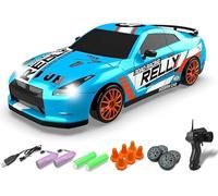 DIOXSTAR 1:24 Scale RC Drift Car, Remote Control Drifting Car with Light, 10MPH 4WD High-Speed RC Car with LED Lights, Sporty Look, Perfect Toy Gift for Boys, Girls