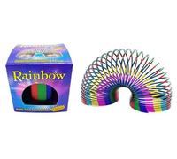DIOXSTAR 1 x Magic Spring Rainbow Bouncy Expandable Slinky Magic Toys, Built to Endure Rough Play, Fidget Toy For Children, Weatherproof PVC Plastic,