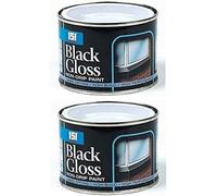 DIOXSTAR 151 Coatings Non-Drip Paint, Quick-Drying, Long-Lasting Protection, DIY Projects, Ideal For Wood, Metal, Interior And Exterior Use, 180ml, Pack of 2 (Black Gloss)