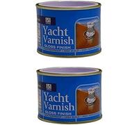 DIOXSTAR 151 Coatings Non-Drip Paint, Quick-Drying, Long-Lasting Protection, DIY Projects, Ideal For Wood, Metal, Interior And Exterior Use, 180ml, Pack of 2 (Yacht Varnish Gloss)