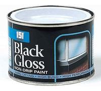 DIOXSTAR 151 Coatings Non-Drip Paint, Quick-Drying, Long-Lasting Protection, DIY Projects, Ideal For Wood, Metal, Interior And Exterior Use, 180ml, (Black Gloss Non Drip)