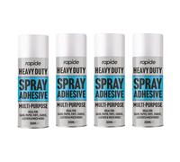 DIOXSTAR 300ml Heavy Duty Glue Spray Adhesive, Home Repairs, Upholstery, Or Automotive Projects, Incredibly Versatile, Ideal Solution for DIY Enthusiasts, Crafters, Or Professionals (4 Pcs)