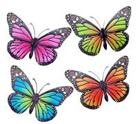DIOXSTAR 4X Magnets Butterfly, Vibrant 3D Designs, Vibrant Colour, Eye Catching Design, Durable Construction, Portable and Lightweight, Long-Lasting, Indoor &Outdoor Décor