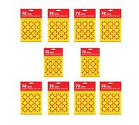 DIOXSTAR 72 Shot 8 Shot Plastic Disc Cap Refill Pack,Safe Toy G-u-n Caps for Kids, 8 Ring Cap G-u-n Refill Discs, Classic Sound Play Caps for Revolvers, 9 Packs, Fun play, Shariff play (10 PCS)