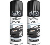 DIOXSTAR All Purpose Black Gloss Spray Paint, Lightweight And Easy To Handle, Sleek, Modern Look, Quick Drying Formula, Interior and Exterior Usage, 250ML (2PCS)