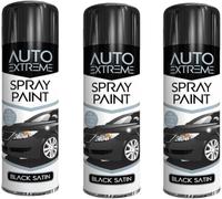 DIOXSTAR All Purpose Black Satin Spray Paint, Professional-Looking Finish, Both Indoor And Outdoor Projects, Durable And Weather-Resistant, 250 ML (3PCS)