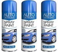DIOXSTAR All Purpose Blue Gloss Spray Paint, Sleek Appearance, Smooth, Professional Finish, Easy And Quick Spraying, Both Indoor And Outdoor Conditions, 250ML (3PCS)