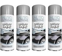 DIOXSTAR All Purpose Grey Primer Spray Paint, Fast-Drying Formula, Long-Lasting Protection, Easy To Store And Handle, Versatile Applications, 250 ML (4PCS)