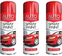 DIOXSTAR All Purpose Red Gloss Spray Paint, Eye-Catching Appearance, Professional-Looking, Suitable For Both Interior And Exterior Applications, 250 ML (3PCS)