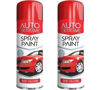 DIOXSTAR All Purpose Red Gloss Spray Paint, Eye-Catching Appearance, Professional-Looking, Suitable For Both Interior And Exterior Applications, 250 ML (2PCS)