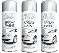 DIOXSTAR All Purpose White Gloss Spray Paint, Professional-Looking Result, Quick And Efficient Application, Interior and Exterior Usage, 250ML (3PCS)