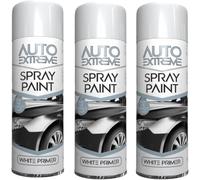 DIOXSTAR All Purpose White Primer Spray Paint, Quick-Drying Nature, Both Interior And Exterior Applications, Robust Protection, 250ML (3PCS)