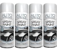 DIOXSTAR All Purpose White Primer Spray Paint, Quick-Drying Nature, Both Interior And Exterior Applications, Robust Protection, 250ML (4PCS)