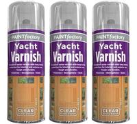 DIOXSTAR All Purpose Yacht Varnish, Fast-Drying Formula, Durable, Glossy Finish, UV Protection, Long-Lasting Performance, Both Indoors and Outdoors, (3 PCS)