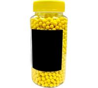 DIOXSTAR BB Pellets Bullets High-Grade Polished Bulldog White, Yellow, Green, Ensuring Reliable And Consistent Performance, Lightweight, And Round Pellets, (YELLOW, 1500 BB BULLET IN JAR)