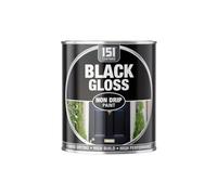 DIOXSTAR Black Gloss Non-Drip Paint, Fast Drying, High Build, High-Performance Paint, Gloss Finish, Interior and Exterior Use, Suitable for Wood, Metal, 300ml (1 PCS)