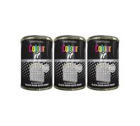 DIOXSTAR Black Iron Gate Paint, Durable Gloss Finish, Long-Lasting Protection, For Exterior Application, Fast Drying Effective Paint, Easy to Use, 300ml (3 PCS)