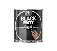DIOXSTAR Black Matt Non-Drip Paint, Fast Drying, High Build, High-Performance Paint, Matt Finish, Interior and Exterior Use, Suitable for Wood, Metal, 300ml (1 PCS)