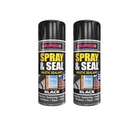 DIOXSTAR Black Spray and Seal Leak Fix Stop, Cost-Effective and Sustainable Choice, Superior Long-Lasting Seals, DIY Enthusiast, Seal Fix Waterproof Mastic Sealant, (300ml, Pack of 2)