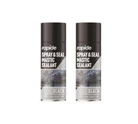 DIOXSTAR Black Spray, Seal Mastic Black Spray, Repair Cracks Roofs Window, Waterproof Barrier, Suitable for Variety, Long-Term Protection, Simple Application, 300ml, (2 PCS)
