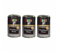 DIOXSTAR Blackboard Black Tin Paint, Matt Finish, Quick Drying Paint, Suitable for Indoor and Outdoor Use on Metal, Wood, Long Lasting Protection, 300ml (3 PCS)