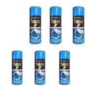 DIOXSTAR Blue 250ml Spray Paint, Gloss Finish, Quick Drying, All Purpose for Metal, Wood, Plastic, Interior & Exterior Use (6 PCS)