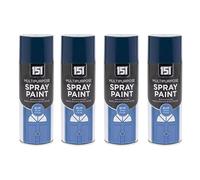 DIOXSTAR Blue Gloss Spray Paint, Gloss Finish, Fast Drying, Non-Cracking, Suitable for Furniture’s and DIY Projects, Indoor and Outdoor Use, Easy to Use, 400ml (4 PCS)