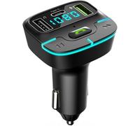 DIOXSTAR Bluetooth Adapter for Car, LED Display, Effortless Hands-Free Calls, Compact Design, High Performance, Type-C Output, MP3 Music Player, Bass Effect