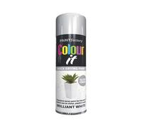 DIOXSTAR Brilliant White Gloss Spray Paint, 250ml (1 PCS), Quick Drying, All Purpose, Suitable for Metal, Plastic & Wood Surfaces, Interior & Exterior Use