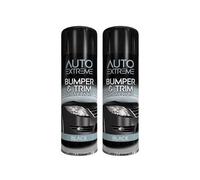 DIOXSTAR Bumper and Trim Black Spray Paint, Quick Drying Paint, Interior & Exterior Use, All Purpose Spray Paint for Metal, Wood, Plastic, 300ML (2 PCS)