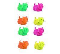 DIOXSTAR Cat Puffer Toy, Eye-Catching Colors, Built-In LED Light, Long-Lasting Use, Playful, Decorative Item, Ideal For Stress Relief, Entertainment, Or Gifting, (8PCS)