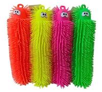 DIOXSTAR Caterpillar Puffer Toy, Built-In LED Light, Lightweight And Compact Design, Ultra-Soft And Squishy Texture, Provides Portable Entertainment, (4PCS)