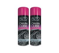 DIOXSTAR Chain Lube Spray Paint, Chain Cleaner, Long-Lasting Effect, Bike Chain Oil, Lubricate Oil Fluids for Motorbikes, Bikes, Bicycles, For All Chains, 250ml (2 PCS)