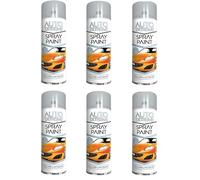 DIOXSTAR Clear Lacquer Spray Paint, Crystal Clear Finish, Enhances & Protects Surfaces, Quick Drying, Non Cracking, Long Lasting Performance, Water Resistant, 250ml (Pack of 6)