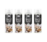 DIOXSTAR Clear Lacquer Spray Paint, Gloss Finish, Fast Drying, Non-Cracking, Suitable for Furniture’s, Indoor and Outdoor Use, Easy to Use, Long-Lasting, 400ml (4 PCS)