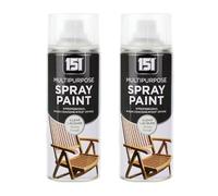 DIOXSTAR Clear Lacquer Spray Paint, Gloss Finish, Fast Drying, Non-Cracking, Suitable for Furniture’s, Indoor and Outdoor Use, Easy to Use, Long-Lasting, 400ml (2 PCS)