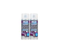 DIOXSTAR Clear Lacquer Spray Paint, Gloss Finish, Quick Drying, Non-Crack Paint, Suitable for Metal, Glass, Wood, Indoor and Outdoor Use, Easy to Use, 400ml (2 PCS)