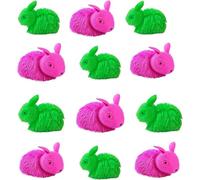DIOXSTAR Cute Rabbit Puffer Toy, Lightweight And Portable Design, Ensuring Long-Lasting Use, Soft And Squishy Texture, Built-In LED Light, Durable And Long-Lasting, (12PCS)