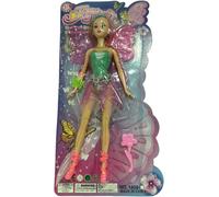 DIOXSTAR Fairy Princess Dolls, Magical Butterfly Wings, Beautiful Design, Shining And Brightening, Smooth Texture, Vibrant Colours, Portable And Lightweight, (GREEN)