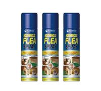 DIOXSTAR Flea Spray Home Animal Kill Fleas Tick Protection, Fast-Acting Solution, Kills & Repel Fleas, Suitable for Cats, Dogs, Puppies & Kitten, Use on Bedding, Carpets, Furniture, (200ml, 3 Pcs)
