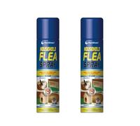 DIOXSTAR Flea Spray Home Animal Kill Fleas Tick Protection, Fast-Acting Solution, Kills & Repel Fleas, Suitable for Cats, Dogs, Puppies & Kitten, Use on Bedding, Carpets, Furniture, (200ml, 2 Pcs)