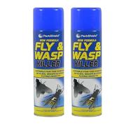 DIOXSTAR Fly & Wasp Insect Killer Spray, Fast Acting, Easy To Apply, Long-Lasting Protection, Compact And Portable, Ideal Use For Control Flies, Wasps And Other Flying Insect, 300ml (2PCS)