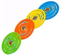 DIOXSTAR Flying Disk Toy, Flying Toys for Children, Air Warrior Disk, Ultimate Sports Fun, Outdoor Sport Flying Discs, For Ages 3+ Years, Multicolor Design (2 Pcs)